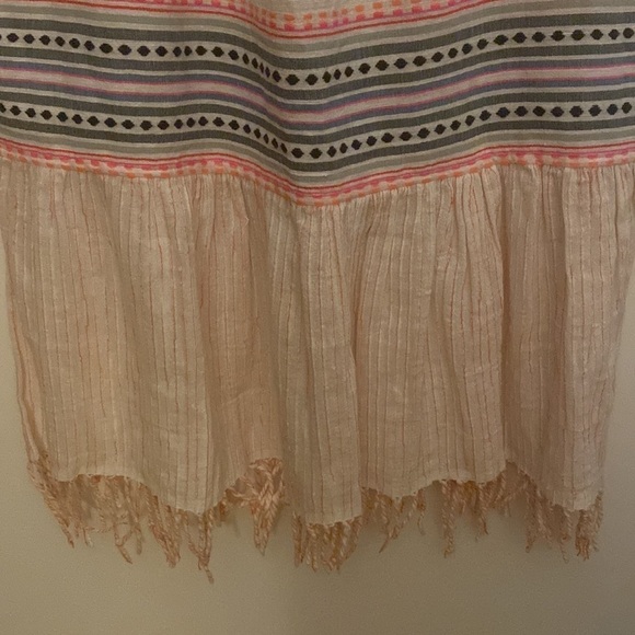 NWOT Lemlem Inku Striped Cotton Mini Dress in white combo size S, oversized - Picture 5 of 12